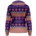 Colorful Winter Pattern Women s Pullover Hoodie View2