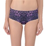 PINK REPTILE Mid-Waist Bikini Bottoms