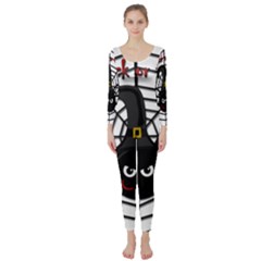 Halloween Cute Spider Long Sleeve Catsuit