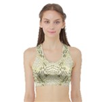 ALBINO REPTILE Sports Bra with Border