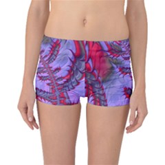 Freaky Friday Red  Lilac Boyleg Bikini Bottoms by Fractalworld