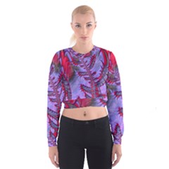 Freaky Friday Red  Lilac Women s Cropped Sweatshirt