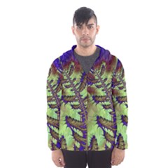 Freaky Friday, Blue Green Hooded Wind Breaker (men) by Fractalworld