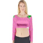 Strawberry Long Sleeve Crop Top