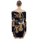 Giraffe Halloween party Long Sleeve Off Shoulder Dress View2