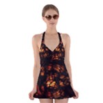 FIRE DRAGON Halter Swimsuit Dress