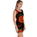 Halloween pumpkin pattern Sleeveless Bodycon Dress View3