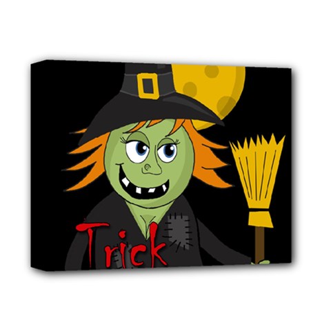 Halloween Witch Deluxe Canvas 14  X 11  by Valentinaart