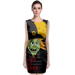 Halloween Witch Classic Sleeveless Midi Dress by Valentinaart