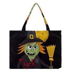 Halloween Witch Medium Tote Bag by Valentinaart