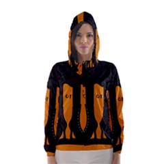 Halloween - Witch Boots Hooded Wind Breaker (women) by Valentinaart