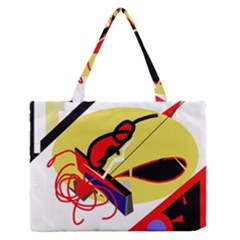 Abstract Art Medium Zipper Tote Bag by Valentinaart