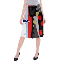 Looking Forwerd Midi Beach Skirt by Valentinaart