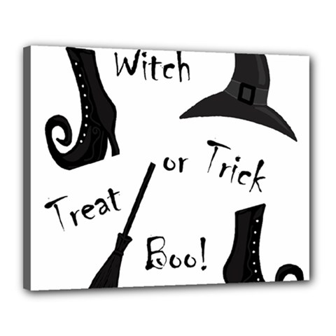 Halloween Witch Canvas 20  X 16  by Valentinaart