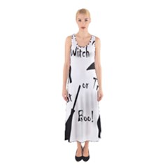 Halloween Witch Sleeveless Maxi Dress by Valentinaart