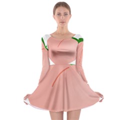 Peaches Long Sleeve Skater Dress