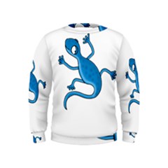 Blue Lizard Kids  Sweatshirt by Valentinaart