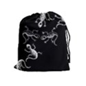 Black and white lizards Drawstring Pouches (Extra Large) View1