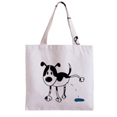 My Cute Dog Zipper Grocery Tote Bag by Valentinaart