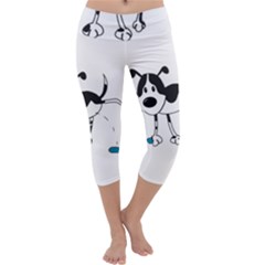 My Cute Dog Capri Yoga Leggings by Valentinaart