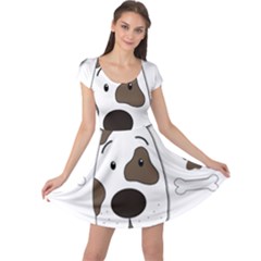 Cute Dog Cap Sleeve Dresses by Valentinaart