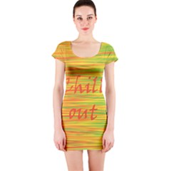 Chill Out Short Sleeve Bodycon Dress by Valentinaart