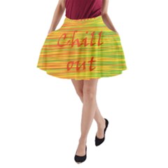 Chill Out A-line Pocket Skirt by Valentinaart