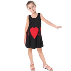 Hart Bit Kids  Sleeveless Dress by Valentinaart