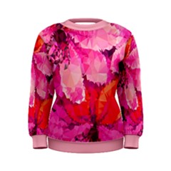 Geometric Magenta Garden Women s Sweatshirt by DanaeStudio