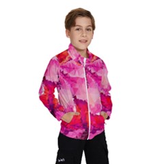 Geometric Magenta Garden Wind Breaker (kids) by DanaeStudio