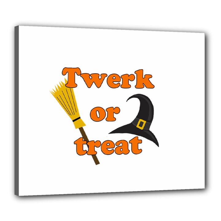 Twerk or treat - Funny Halloween design Canvas 24  x 20 