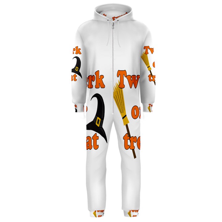 Twerk or treat - Funny Halloween design Hooded Jumpsuit (Men) 