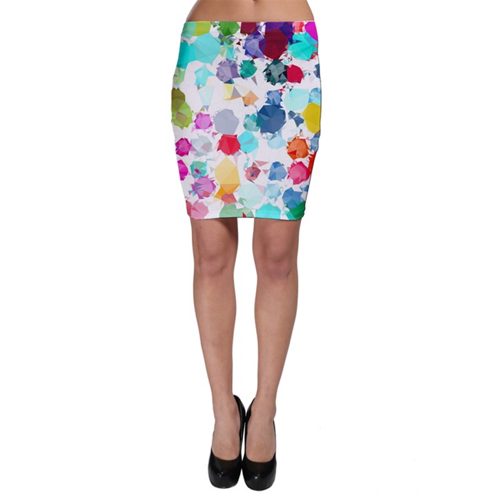 Colorful Diamonds Dream Bodycon Skirt