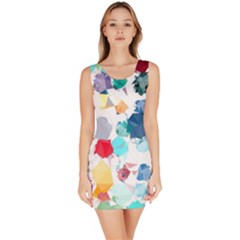 Colorful Diamonds Dream Bodycon Dress by DanaeStudio