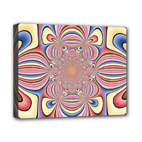 Pastel Shades Ornamental Flower Canvas 10  X 8  by designworld65