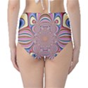 Pastel Shades Ornamental Flower High-Waist Bikini Bottoms View2
