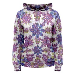 Stylized Floral Ornate Women s Pullover Hoodie