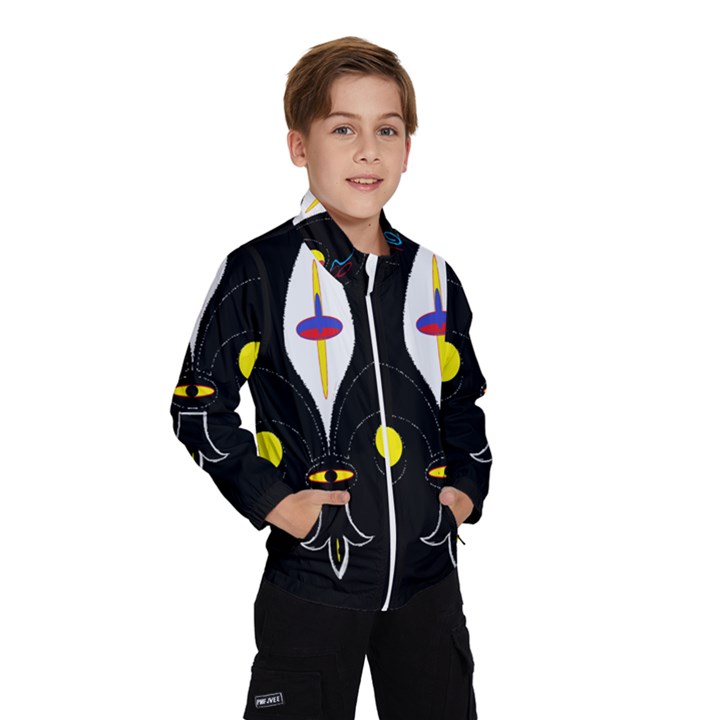 FLOWER OF LIFE TWO Wind Breaker (Kids)