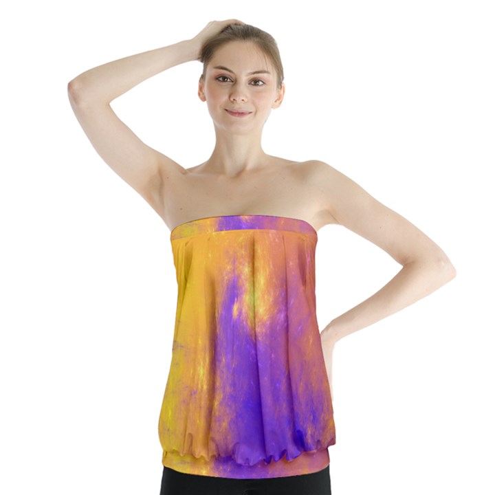 Colorful Universe Strapless Top