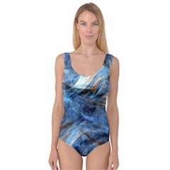 Blue Colorful Abstract Design  Princess Tank Leotard  by designworld65