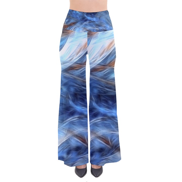 Blue Colorful Abstract Design  Pants