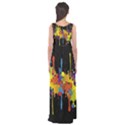 Crazy Multicolored Double Running Splashes Horizon Empire Waist Maxi Dress View2