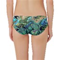 Fractal Batik Art Teal Turquoise Salmon Classic Bikini Bottoms View2