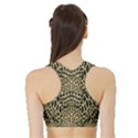 BROWN REPTILE Sports Bra with Border View2