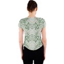 GREEN SNAKE TEXTURE Crew Neck Crop Top View2