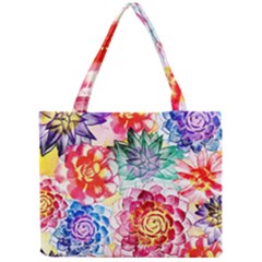 Colorful Succulents Mini Tote Bag