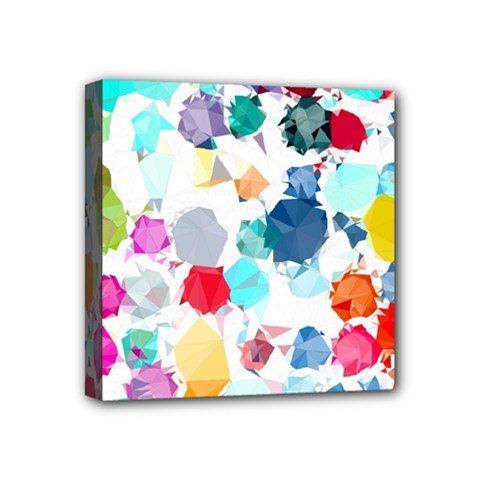 Colorful Diamonds Dream Mini Canvas 4  X 4  by DanaeStudio