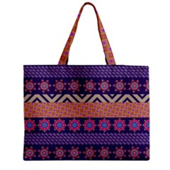 Colorful Winter Pattern Medium Tote Bag by DanaeStudio