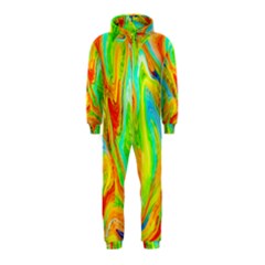 Happy Multicolor Painting Hooded Jumpsuit (kids) by designworld65