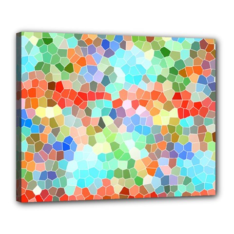 Colorful Mosaic  Canvas 20  X 16  by designworld65